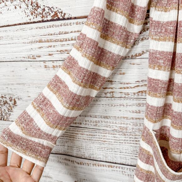 NEW Nine West Women’s Marled Striped Rib Knit Duster Cardigan Sweater Small - Picture 10 of 12